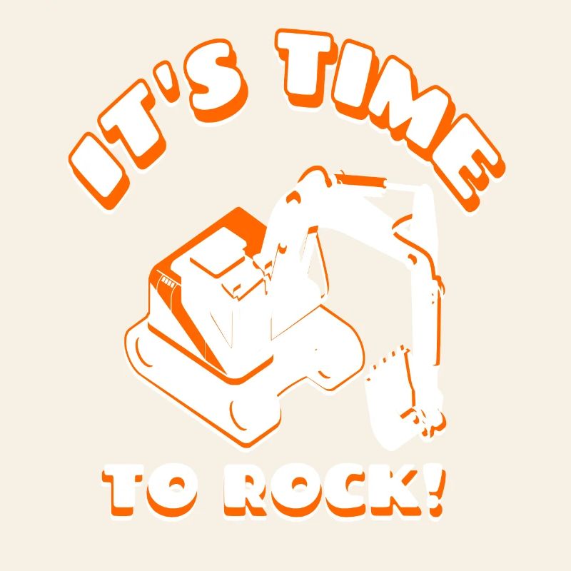 Excavator driver it's time to work