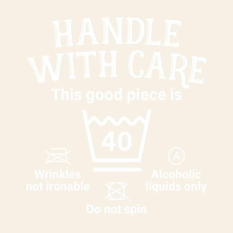 Manipuler avec soin quarante cadeau 40e anniversaire