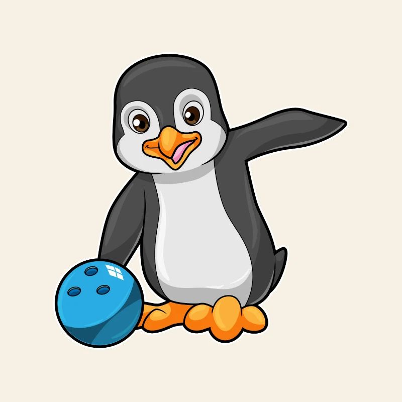 Pinguin Bowling Bowlingkugel