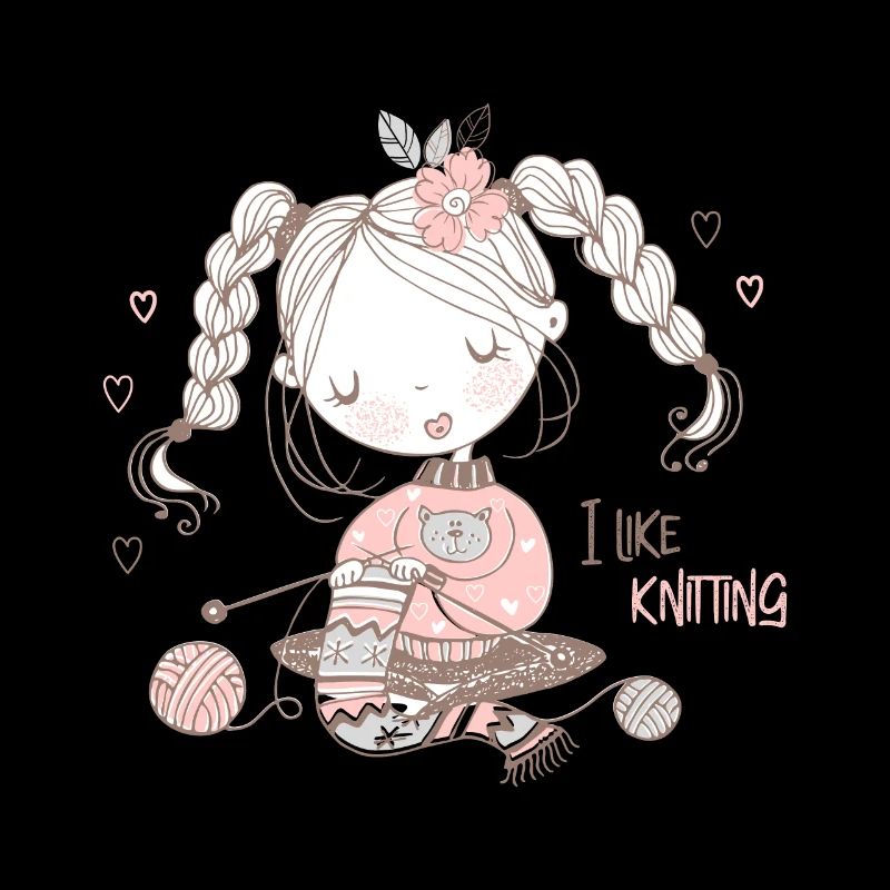 Knitting knitter "I like knitting"