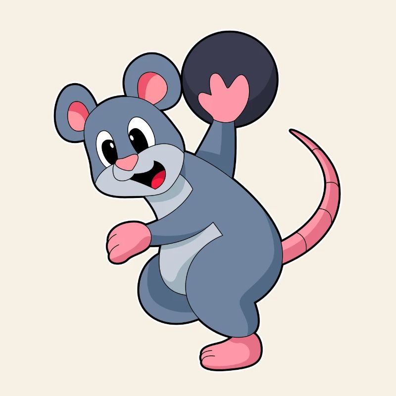 Boule de bowling rat