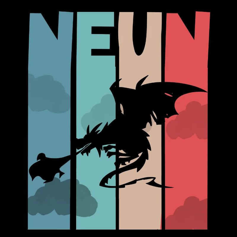 Drache 9. Geburtstag Kinder Drachen