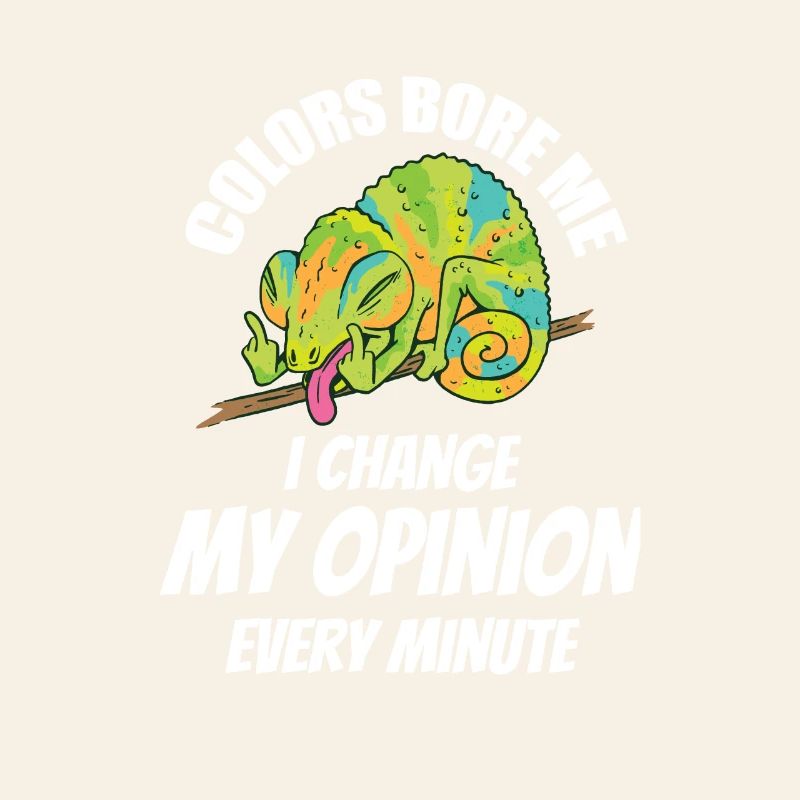 Caméléon Je change souvent d’avis