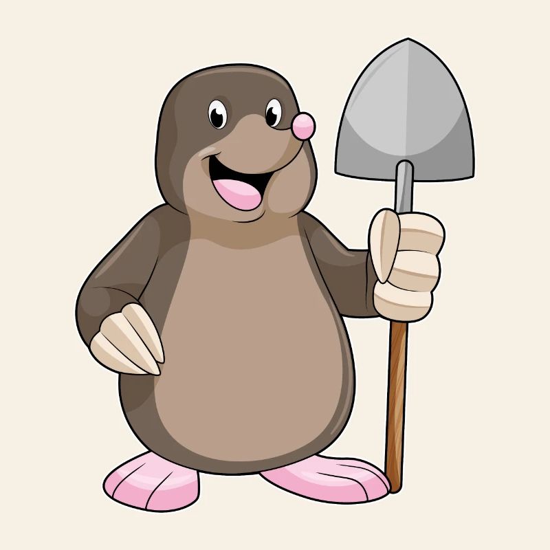 Mole Miner Shovel Mining