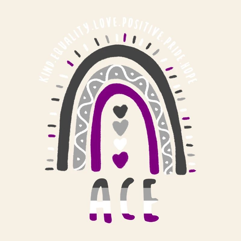 Ace Pride Boho Rainbow