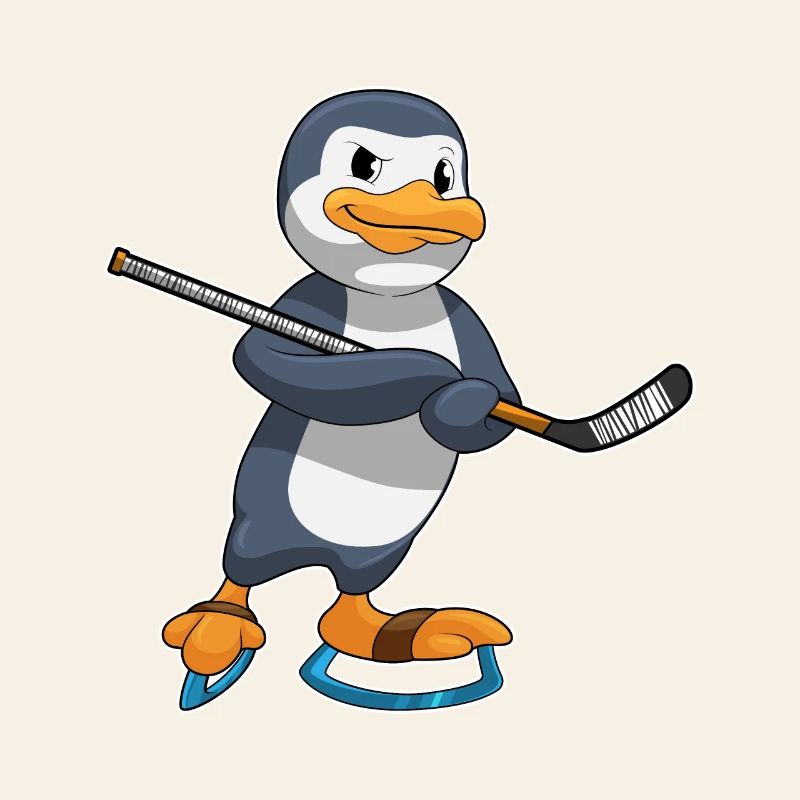 Pinguin Eishockey Eishockeyschläger