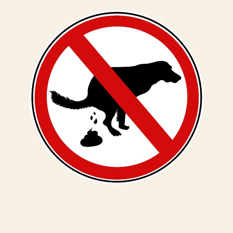 Hunde scheiße Verbotsschild