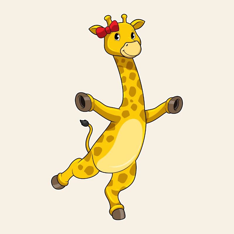 Giraffe mit Schleife