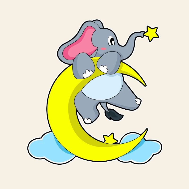 Lune éléphant