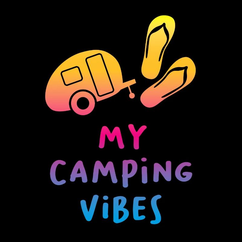 Camping Vibes Devis Caravane Camping-car Course Fan