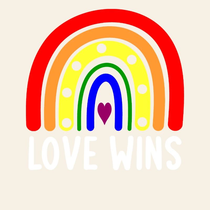 Liebe gewinnt Boho Regenbogen Friedenszeichen Pride Lesbian Ga