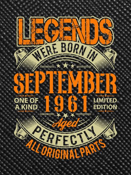 1961 September Birthday Legend