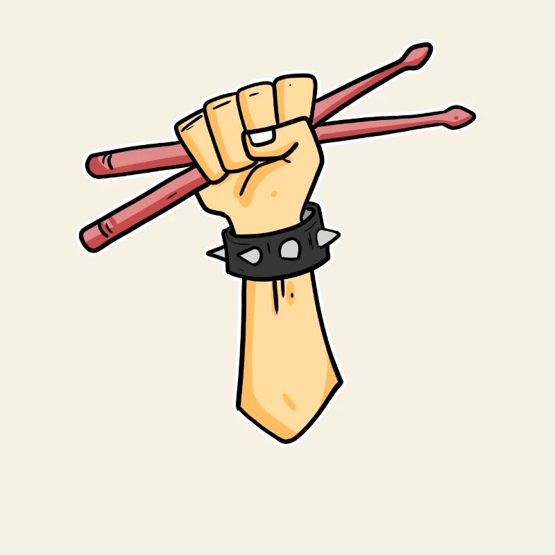 Drummer Schlagzeuger Drummer Sticks