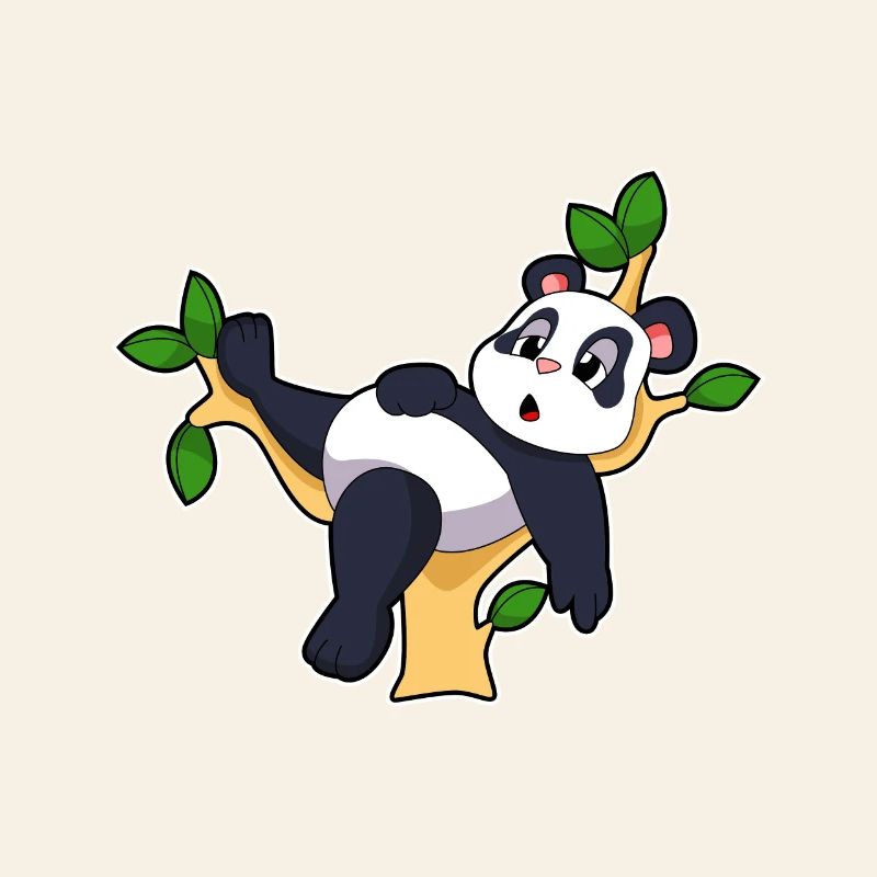 Panda sur arbre
