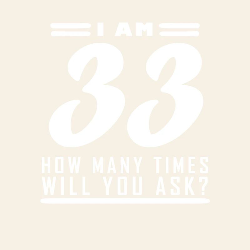I am 33 – 33rd birthday gift