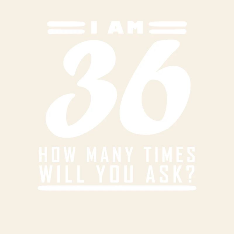 J’ai 36 ans – 36e anniversaire