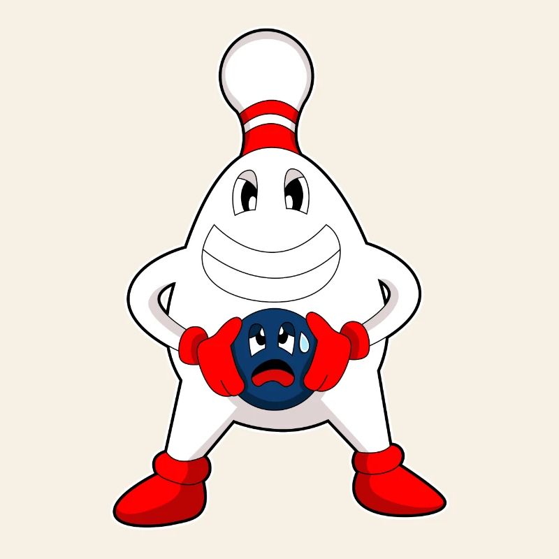 Quille à boule de bowling