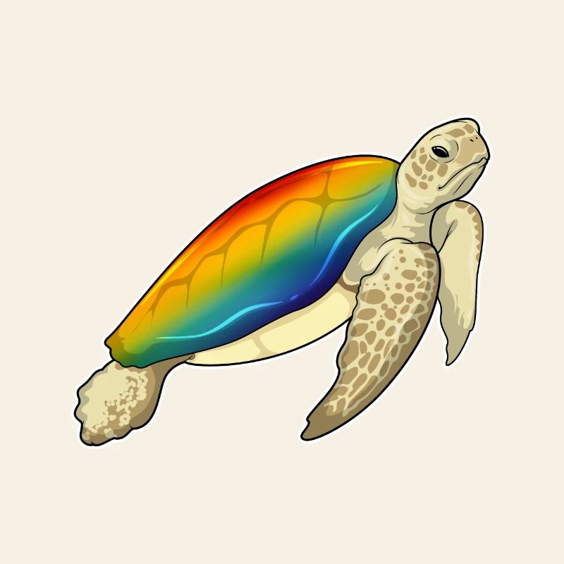 Arc-en-ciel de tortue