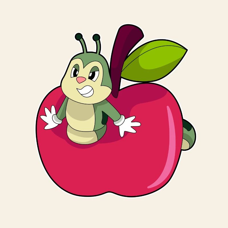 Raupe Apfel