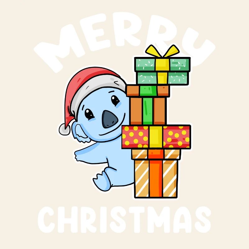 Joyeux Noël Koala avec cadeaux