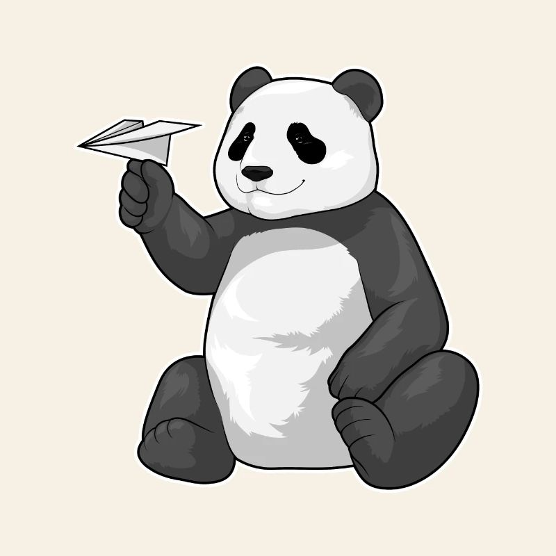 Panda Paper Plane
