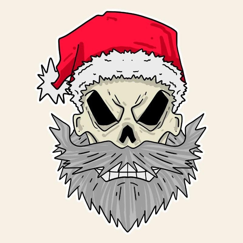 Weihnachtsmann Totenkopf