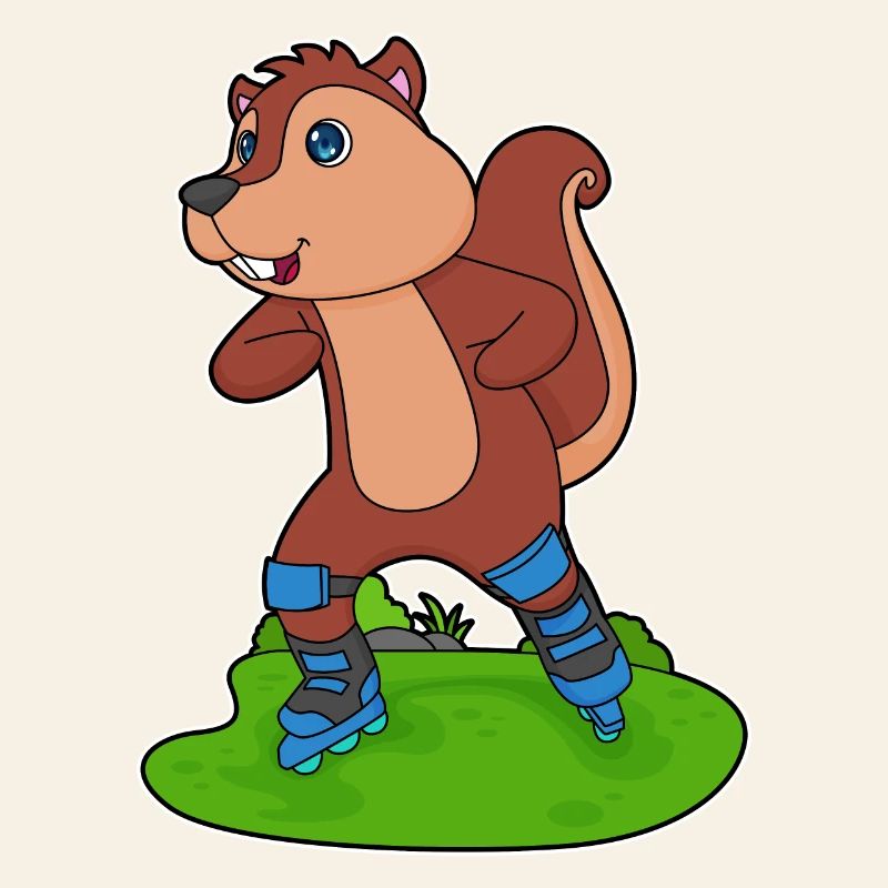 Eichhörnchen Inline skating Inline skates