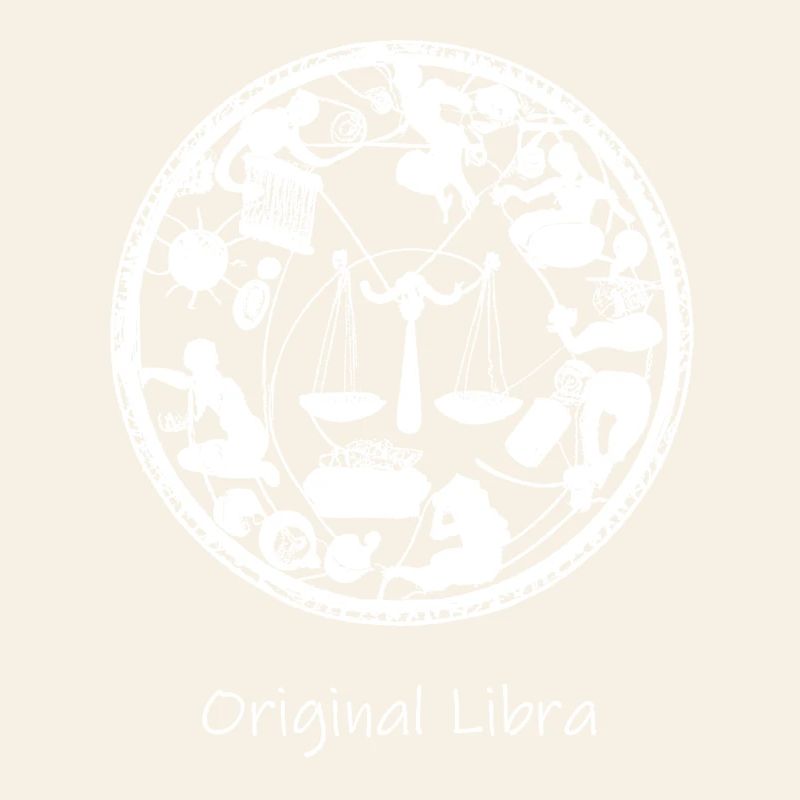 Zodiac sign Libra 001 white