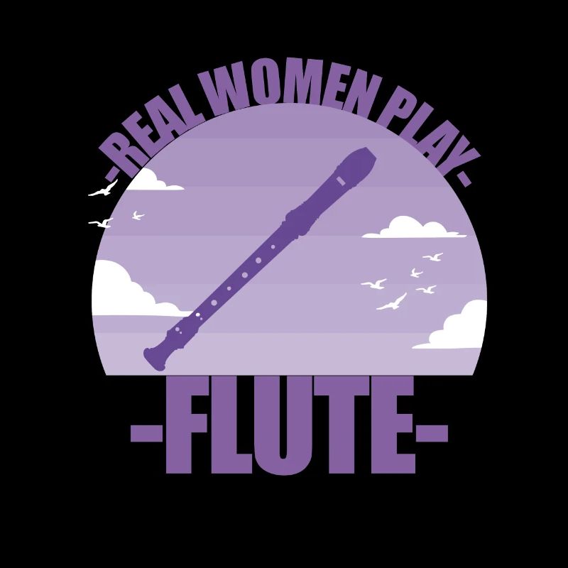 Flöte Instrument Musikerin Mädchen Geschenk