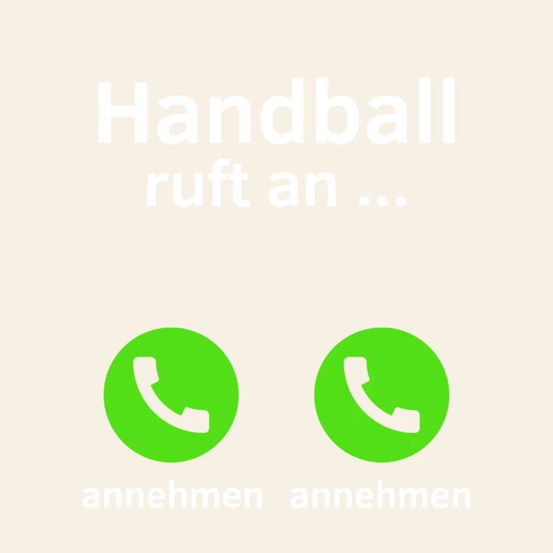 Handball ruft an - annehmen oder annehmen?