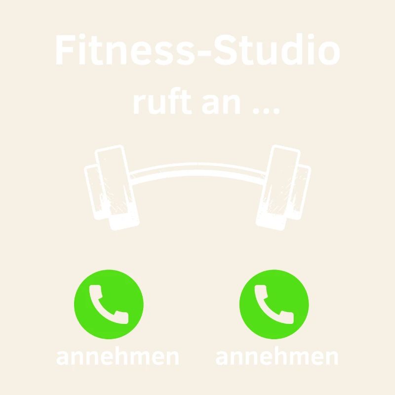 Fitness Studio ruft an - annehmen oder annehmen?