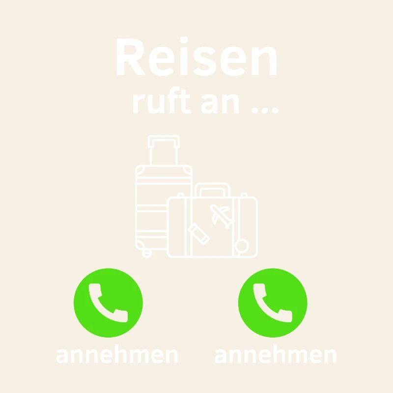 Reisen ruft an - annehmen oder annehmen?