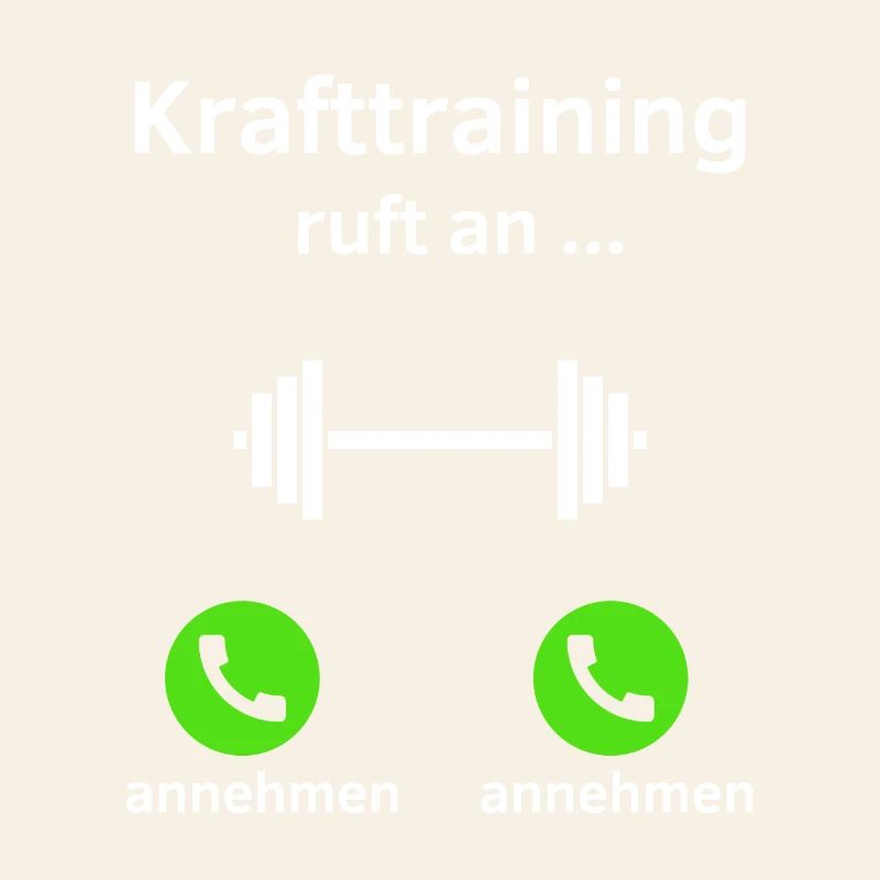 Krafttraining ruft an - annehmen oder annehmen?