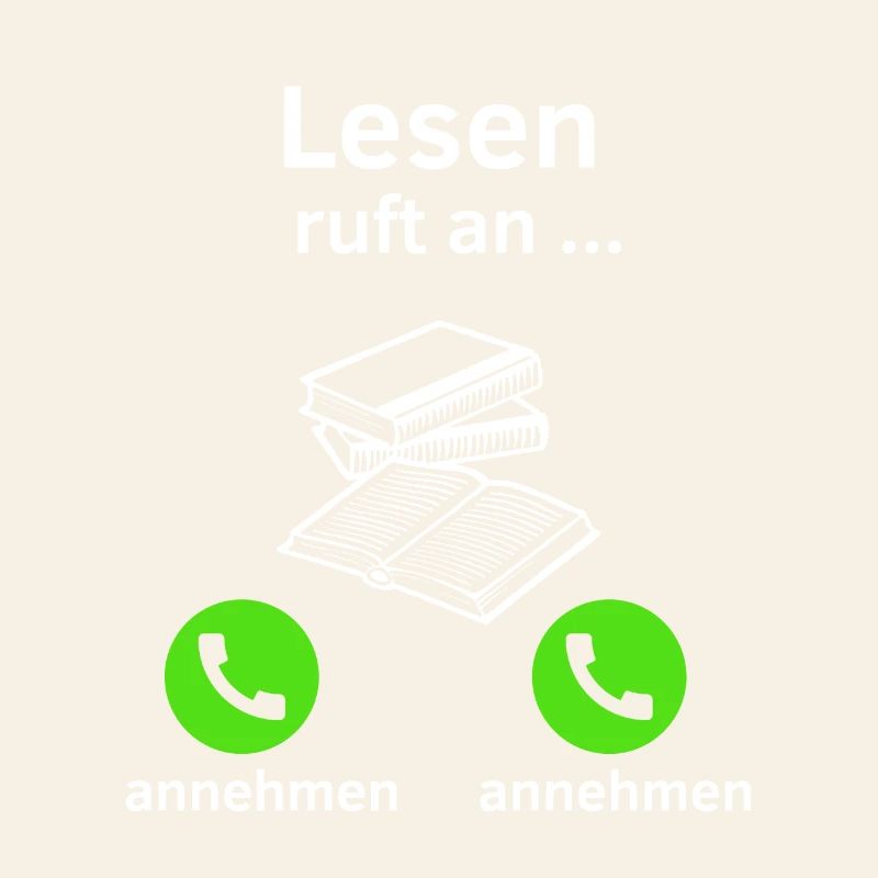 Lesen ruft an - annehmen oder annehmen?