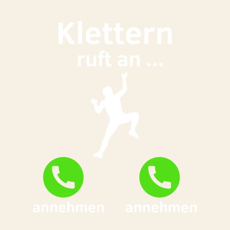 Klettern ruft an - annehmen oder annehmen?