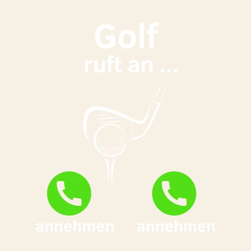 Golf ruft an - annehmen oder annehmen?