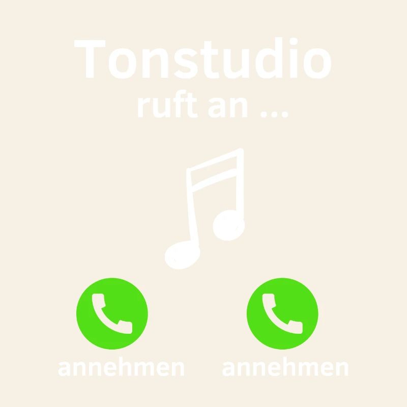 Tonstudio ruft an - annehmen oder annehmen?