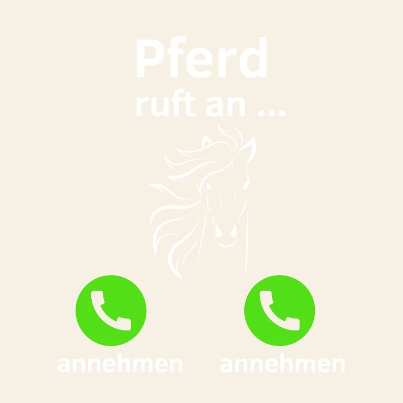 Pferd ruft an - annehmen oder annehmen?