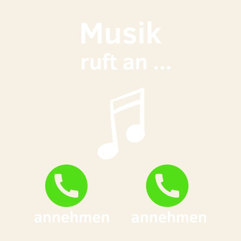 Musik ruft an - annehmen oder annehmen?