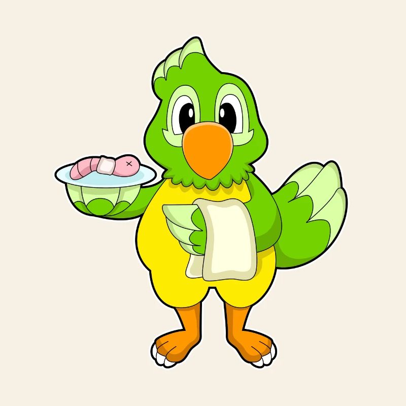 Parrot Cook Worm