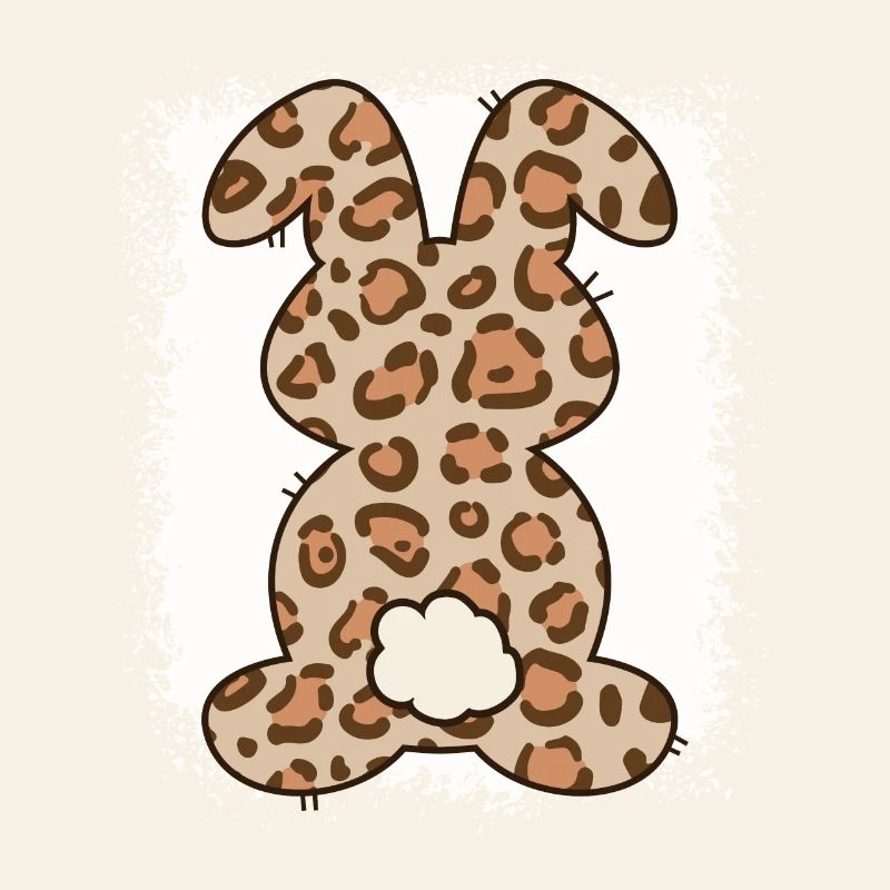 Leopard Print Bleached Easter