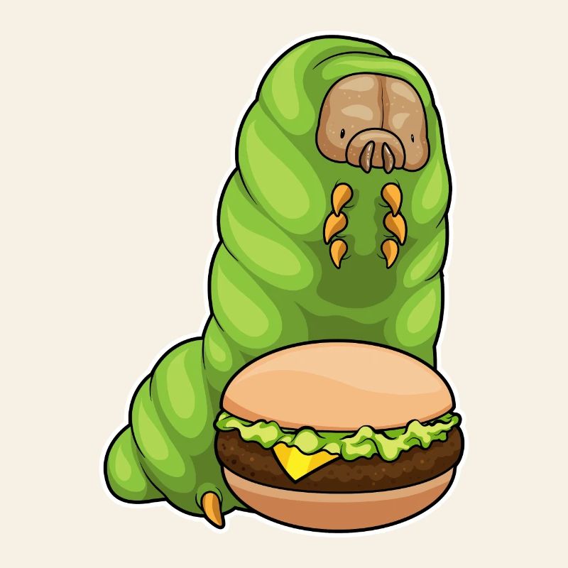 Caterpillar Cheeseburger