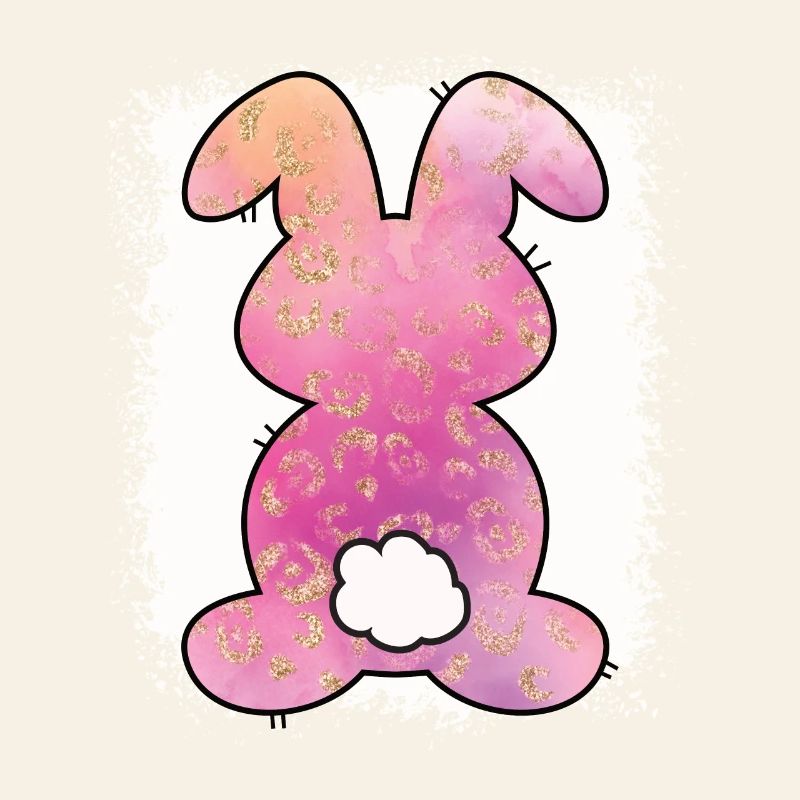 Leopard Print Bleached Easter