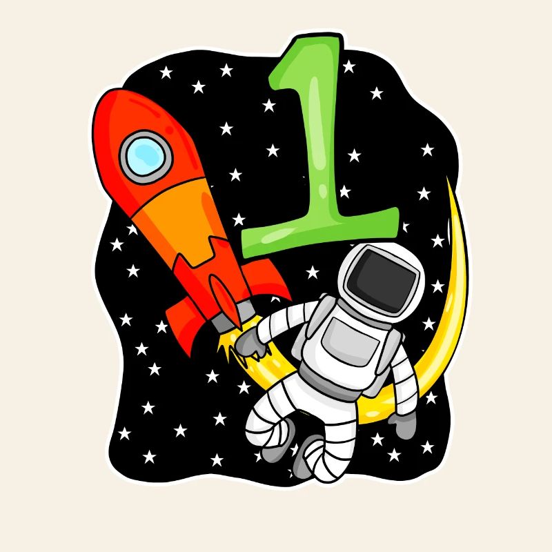 1 year old Young astronaut