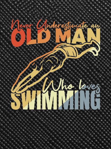 Grandfather swimmer