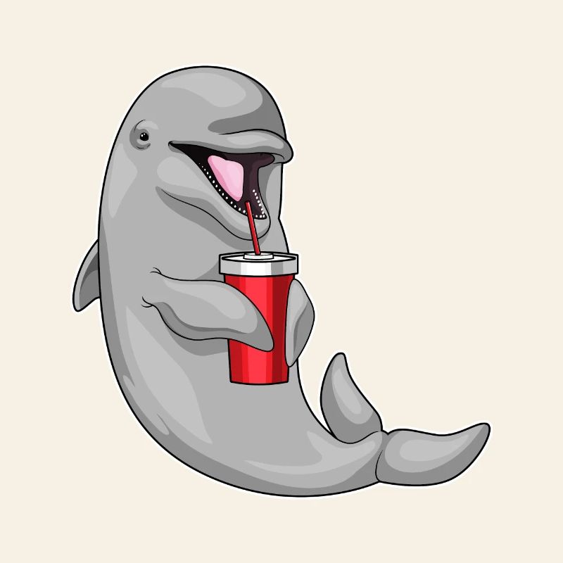 Dolphin drinking cup