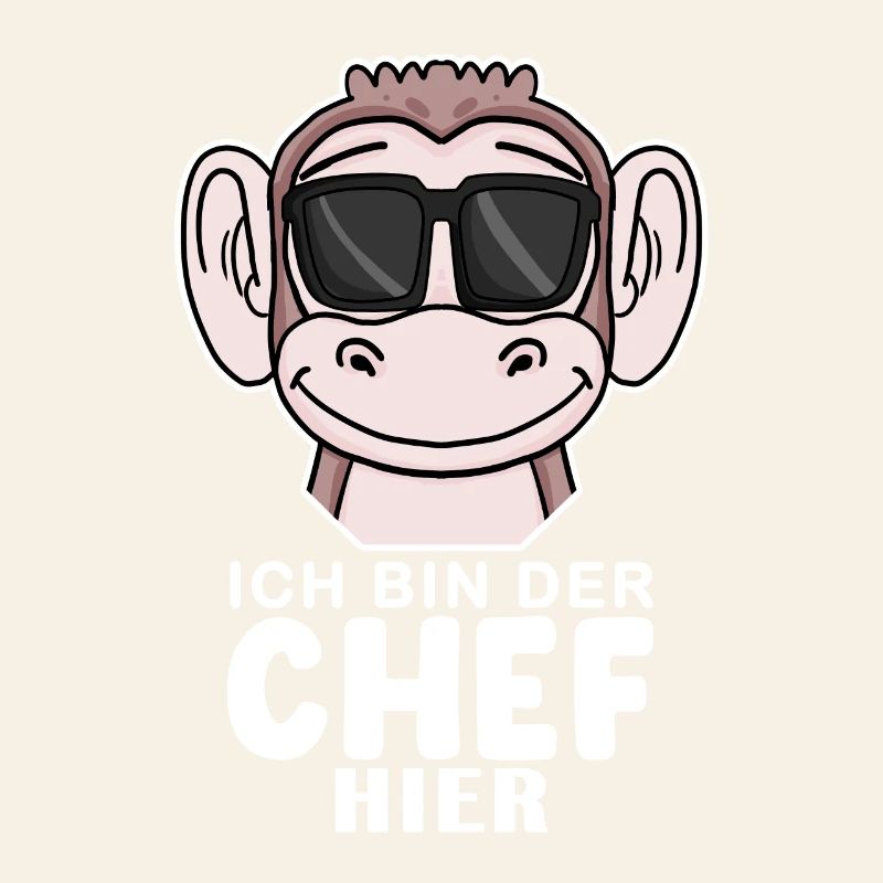 Cool Affe Chef Spruch Sonnenbrille