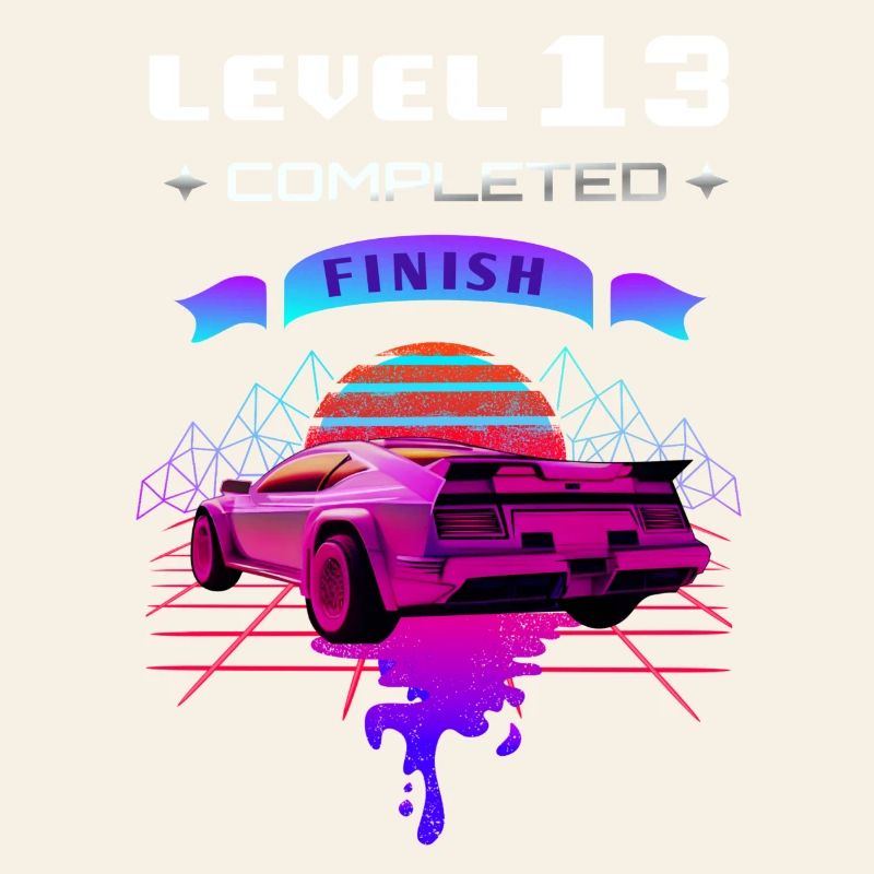 Level 13 completed 13th Birthday Retro Wave