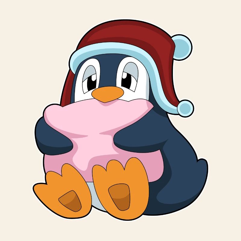 Penguin Sleeping Pillow