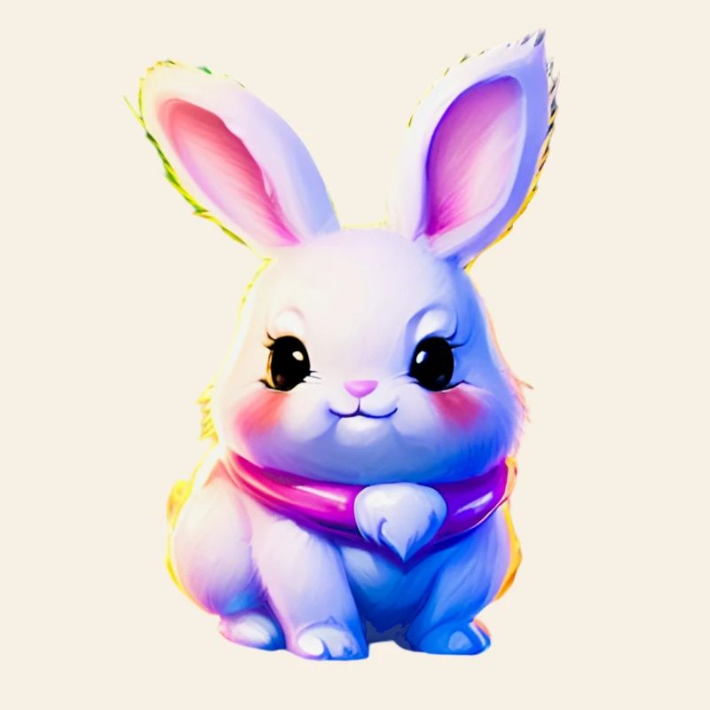 mignon lapin de Pâques - lapin mignon